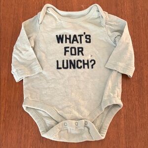 😊FREE😊 GAP Mint Green Baby Onesie size 0-3m